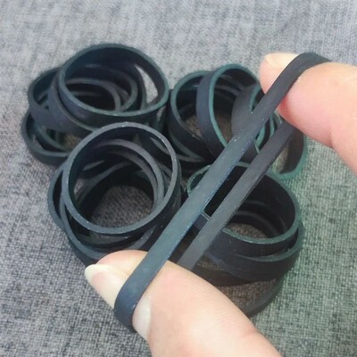 Black Rubber Band Elastic Rubber Bands Stretch Rubbe