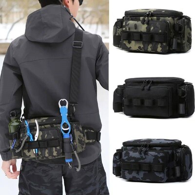 Fshng Tackle Bags Wast Fanny Pack Fshng Lures Lne Box Utlty