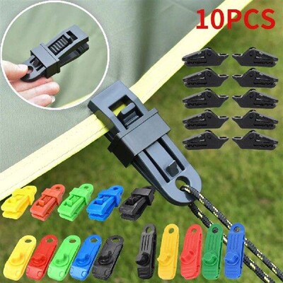 10Pcs DIY Tarp Clamp Awning Tent Canopy Clamp Clip Snap