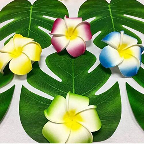 Artificial Tropical Palm Leaves Hawaiian Luau Party Aloha Su