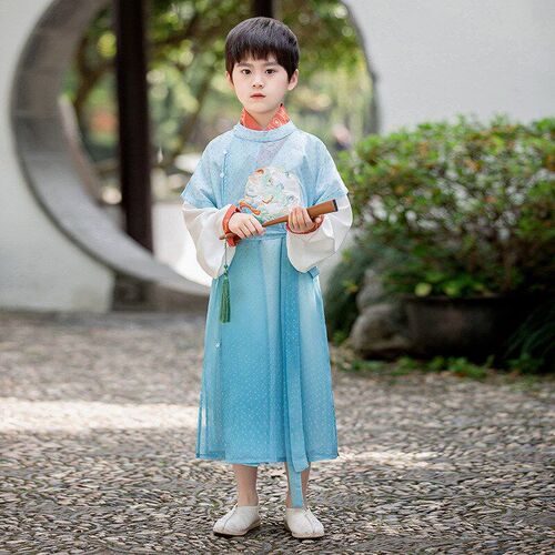 Chinese Style Boys Tang Suit 2Piece Hanfu SpringAutumn New K