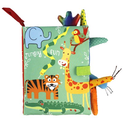 Baby Rattles Mobiles Toy Soft Animal Cloth Book Newborn Stro