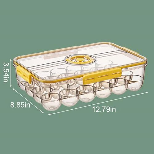 Hot 24 Grids Egg Storage Box Transparent Egg Container for