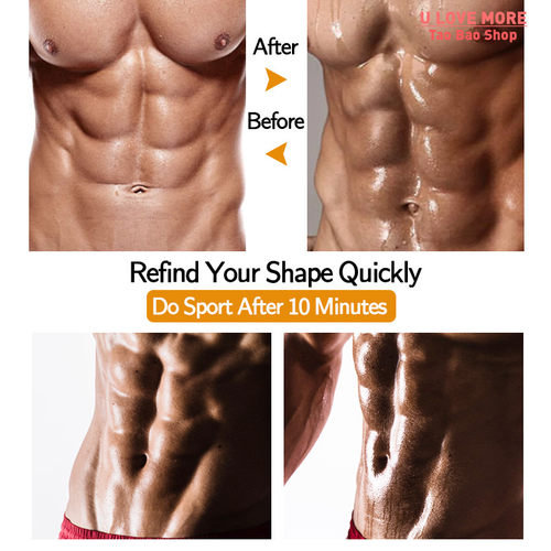 Men Sauna Suit Heat Trapping Shapewear Sweat Body Shaper Ves