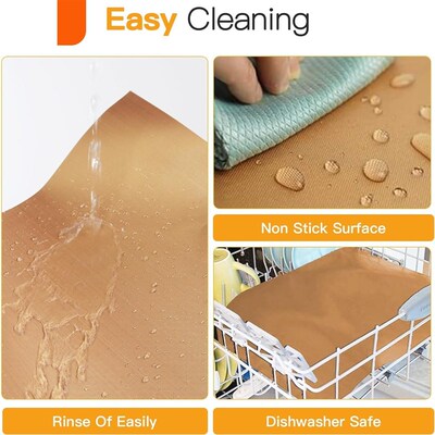 Oven Liners Non-stick Teflon Mats Reduce Food Spills  Stuck