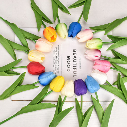 3/5/10PCS Tulips Artificial Flowers Real Touch Flowers Tulip