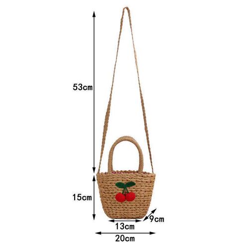 New Straw Woven Bag Cute Seaside Holiday Beach Bag Crossbody