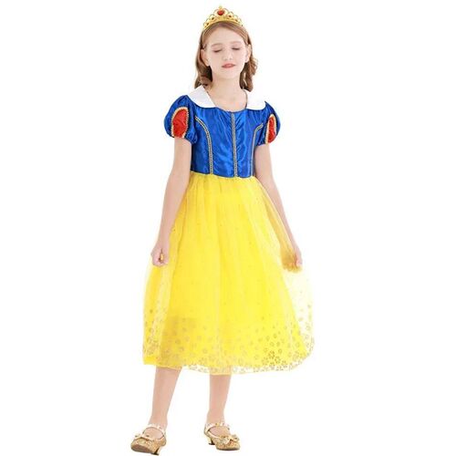 Snow White Dress Puff Sleeve Princess Dress for Girls Hallow