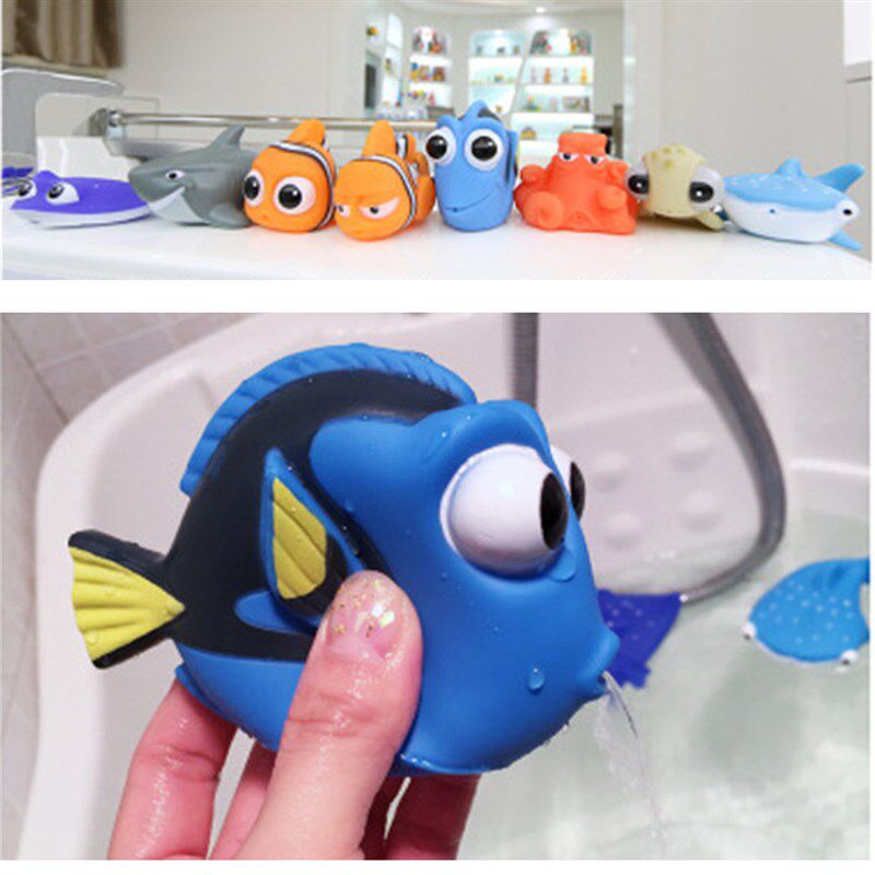 Baby Bath Toys Finding Nemo Dory Float Spray Water Squeeze T图片