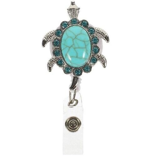 Decorative Turtle Badge Reel Retractable Badge Buckle Id