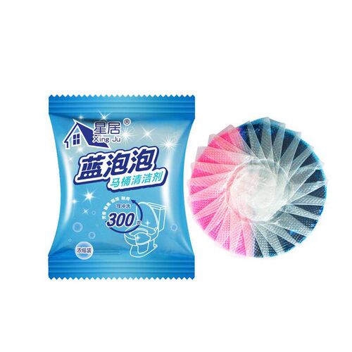 Blue and Light Blue Dual Color Toilet Cleaning Gel with Rose
