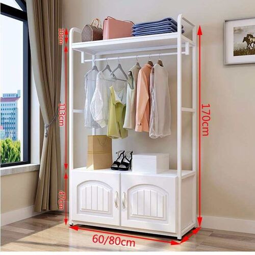 Coat Rack Floor Bedroom Simple Wrought Iron Door Wardrobe Ho