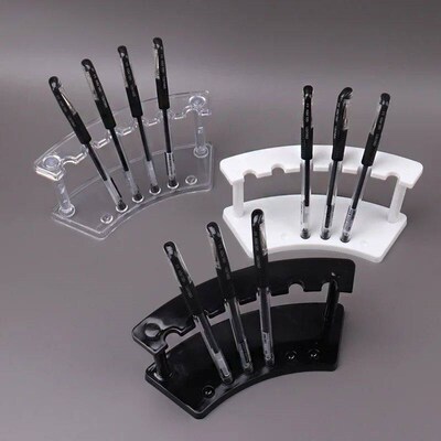 Wholesale Plastic Transparent 6 Slot Pencil Pen Spoon Jewelr