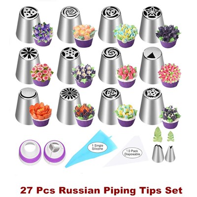 Russian Piping Tips Flower Frosting Icing Cake Decorating