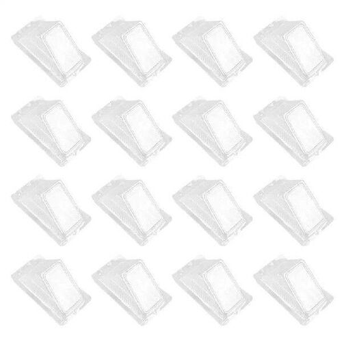 60 Pcs Plastic S wich wich Packing Box Boxes Clear Triangle