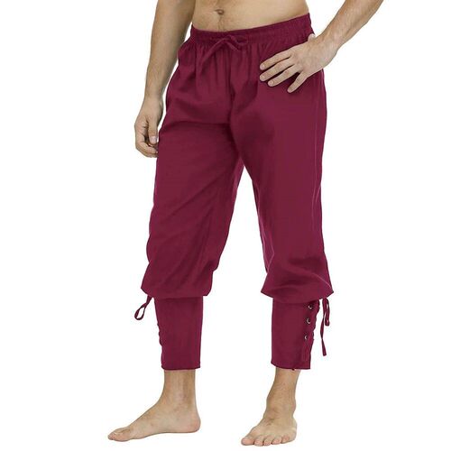 Medieval Pants Viking Costume for Men Women Pirate Trousers
