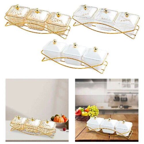 Nordic Fruit Snacks Serving Platter with Lid Dried Fruit