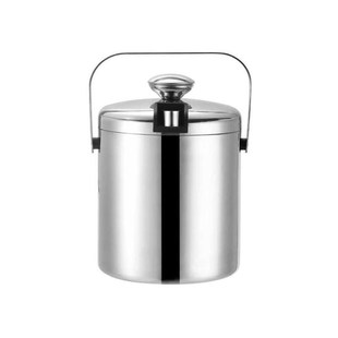 1.3L Double Walled ice bucket Stainless steel Ice Cube