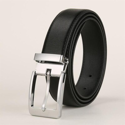 Mens Waist Belt Men Belts Leather Man For Jeans Black Male1