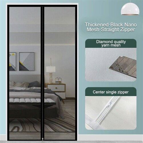 Double Layer Fly Screen Door - 360 Seal Mosquito Net
