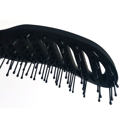 Barber Arc Massage Modeling Comb Wide Tooth Curved Curling H