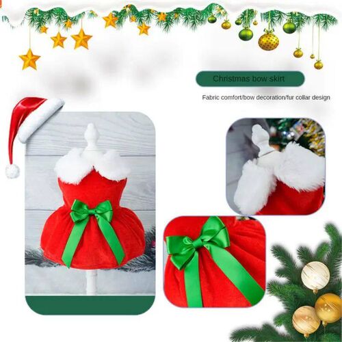Christmas Dog Dresses For Small Dogs Clothes Summer