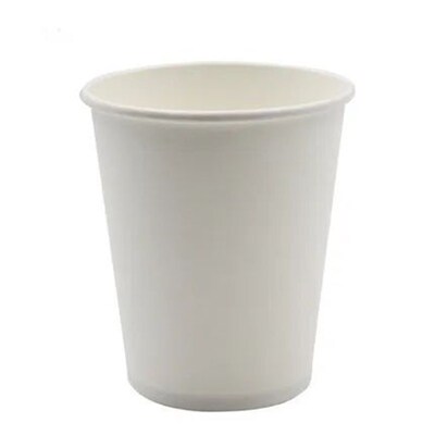 50/100pcs/Pack 250ml Pure White Paper Cups Disposable Coffee