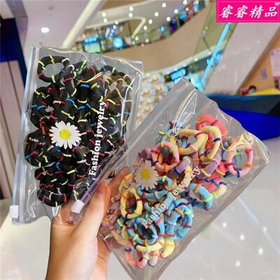 50pcs hair tie head ring hair rope accessories Rubber band绳