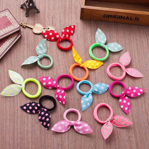 Rabbit Ears Towel Hair Ring Candy Color Small Towel Ring Chi