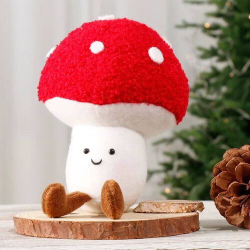 Christmas Tree Decoration Cute Mushroom Wreath Decor Accesso