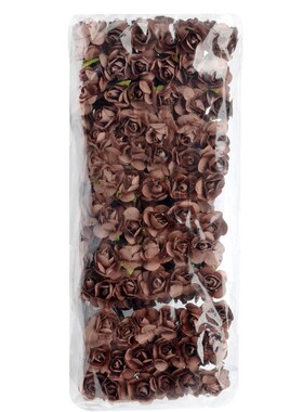 144PCS 1.5 cm Artificial Mini Paper Flowers Bouquet For Scra