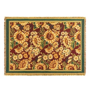 Ethnic Bohemian Knitted Throw Blanket picnic camping Sofa Co