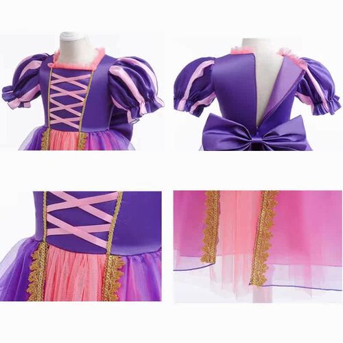 Rapunzel Dress Princess Costume For Baby Girl Cosplay Party