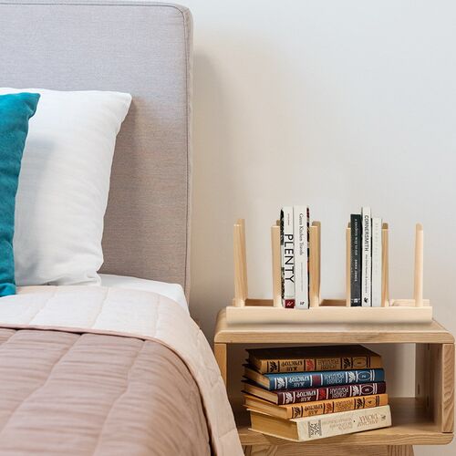 DIY Bamboo Drainer Wooden Dish Rack Plates Holder Kitchen St