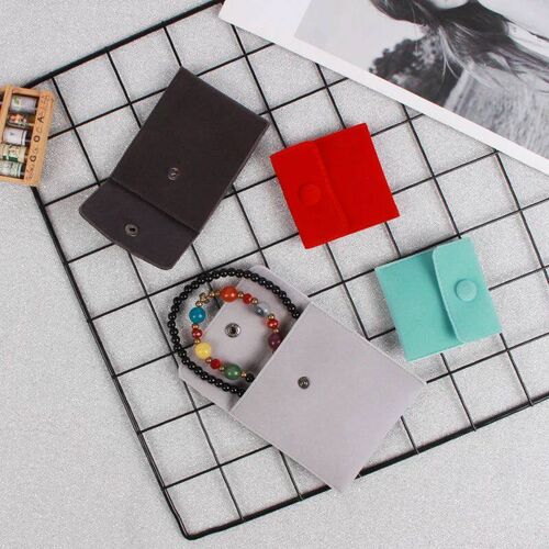 10pcs/Lot Jewellery Pouch Packaging Bag Soft Velvet Gift Bra