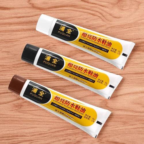 Puquan Shoe Polish - Black, Brown, and Clear Solid Leather S