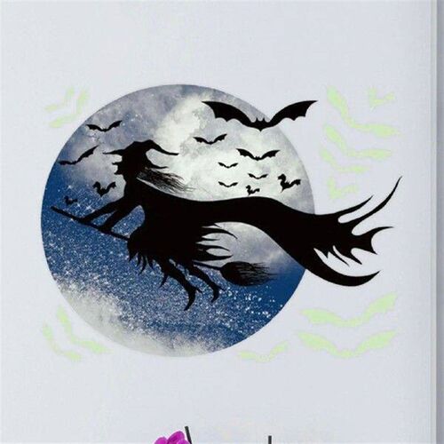 Halloween Wall Sticker Backdrop Wall Decals for Bedroom