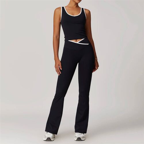 Women Clothes Yoga Set 2 Pieces Workout Outfits Fitness Spor