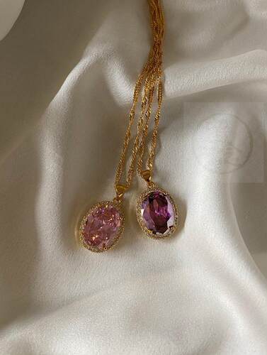 。Popular accessories: minority brass geometric Round Diamon