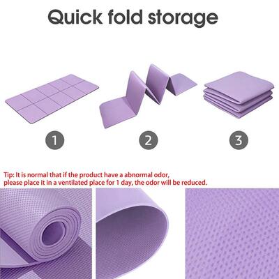 Foldable Yoga Mat Eco Friendly EVA Folding Travel Fitness Ex