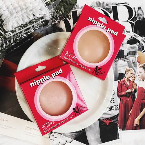 new breathable invisible silicone breast paste pad bikini