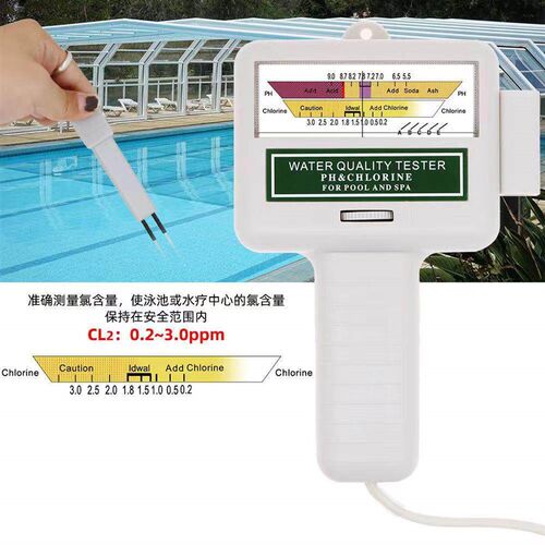 2-in-1 PH Chlorine Meter Tester Water Monitor PH Chlorine