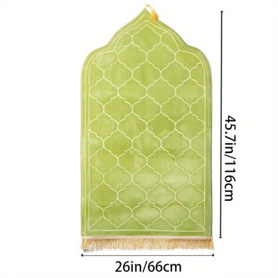 Soft prayer mat thick sponge easy to carry with tassel embos