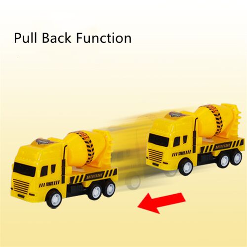 6PCS/Set Engineering Vehicle Cars Set Pull Back Construction