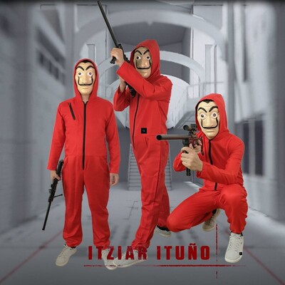 House of Paper Dali Cosplay Halloween Money Heist Costume