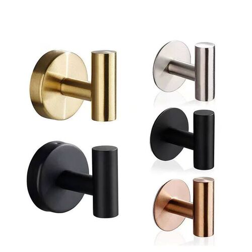 Adhesive/Screws Wall Hooks Door Key Clothes Coat Hanger Hook