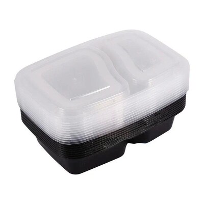 Plastic Reusable Bento Box Meal Storage Food Prep Lunch Box