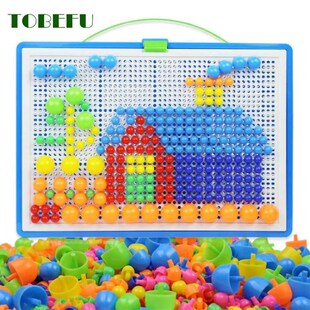 296 Pieces/Set Box-Packed Grain Mushroom Nail Beads Intellig