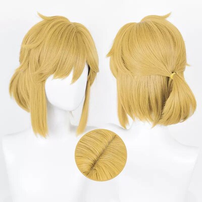 Wig Cosplay Twilight Princess Cosplay pirang coklat Wig Anim