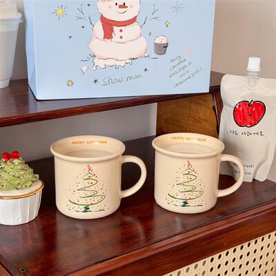 Christmas Mug Cute Coffee Cup Christmas Tree Ceramic Water C